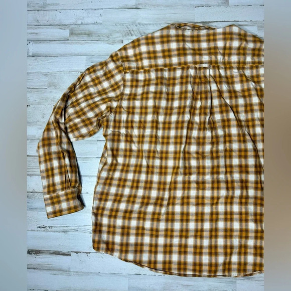 Cabelas Outdoor Gear Long sleeve Button Up Shirt XL Orange Checked - Picture 11 of 11